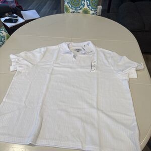 Goodfellow & Co Men's XXL Shirt White Regular Fit Johnny Collared Polo New